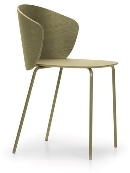 True Design Штабелируемый стул из стали и дерева Not wood Nt 1004 - Вид №11