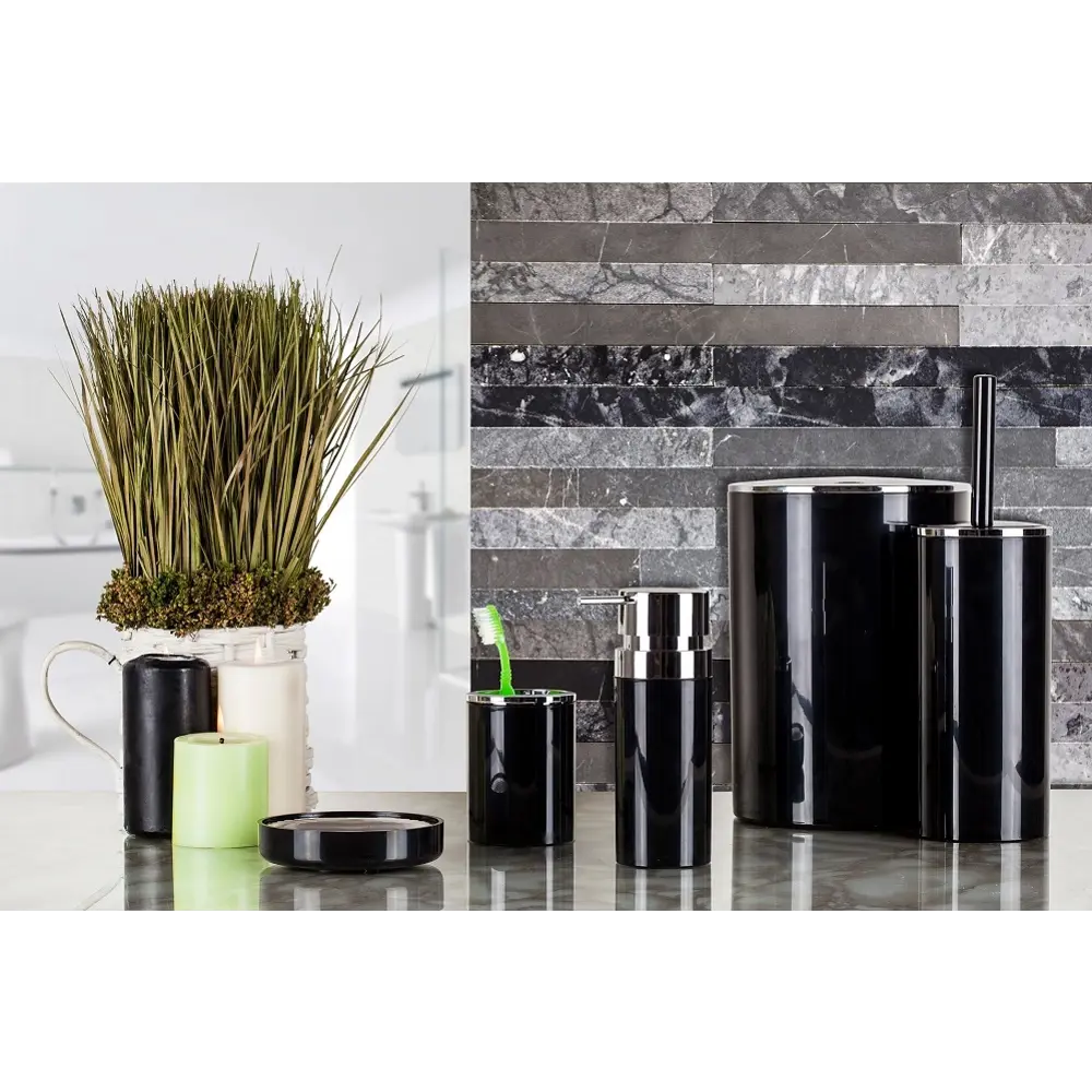 Ёршик для унитаза «Lenox» цвет чёрный PRIMANOVA STLM-2034807 - Вид №1