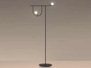 Artemide Светодиодный торшер прямого света из латуни Yanzi