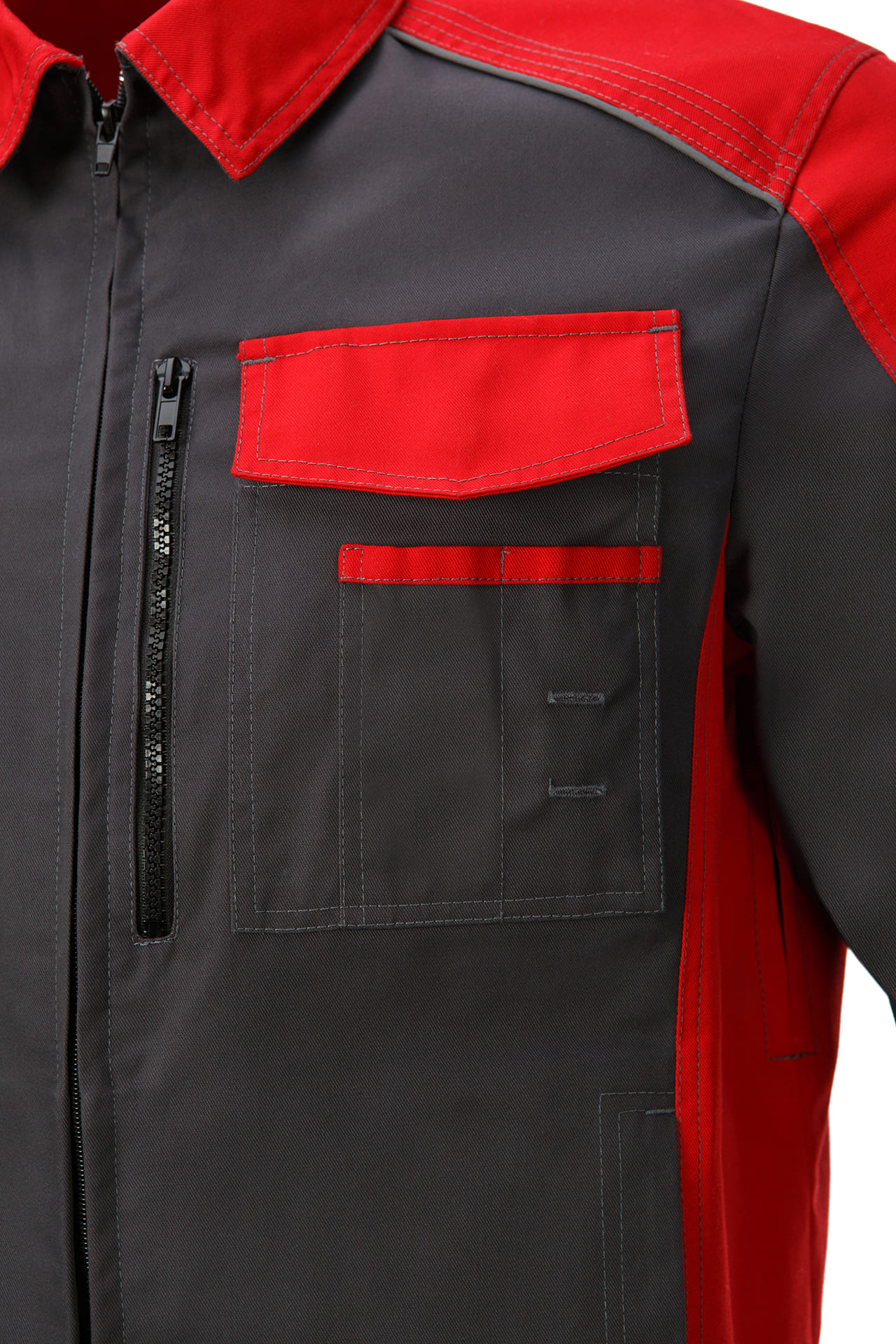 5044428 Костюм NEW графит красный STATUS  Летняя спецодежда  размер 44-46/170-176  - Вид №6