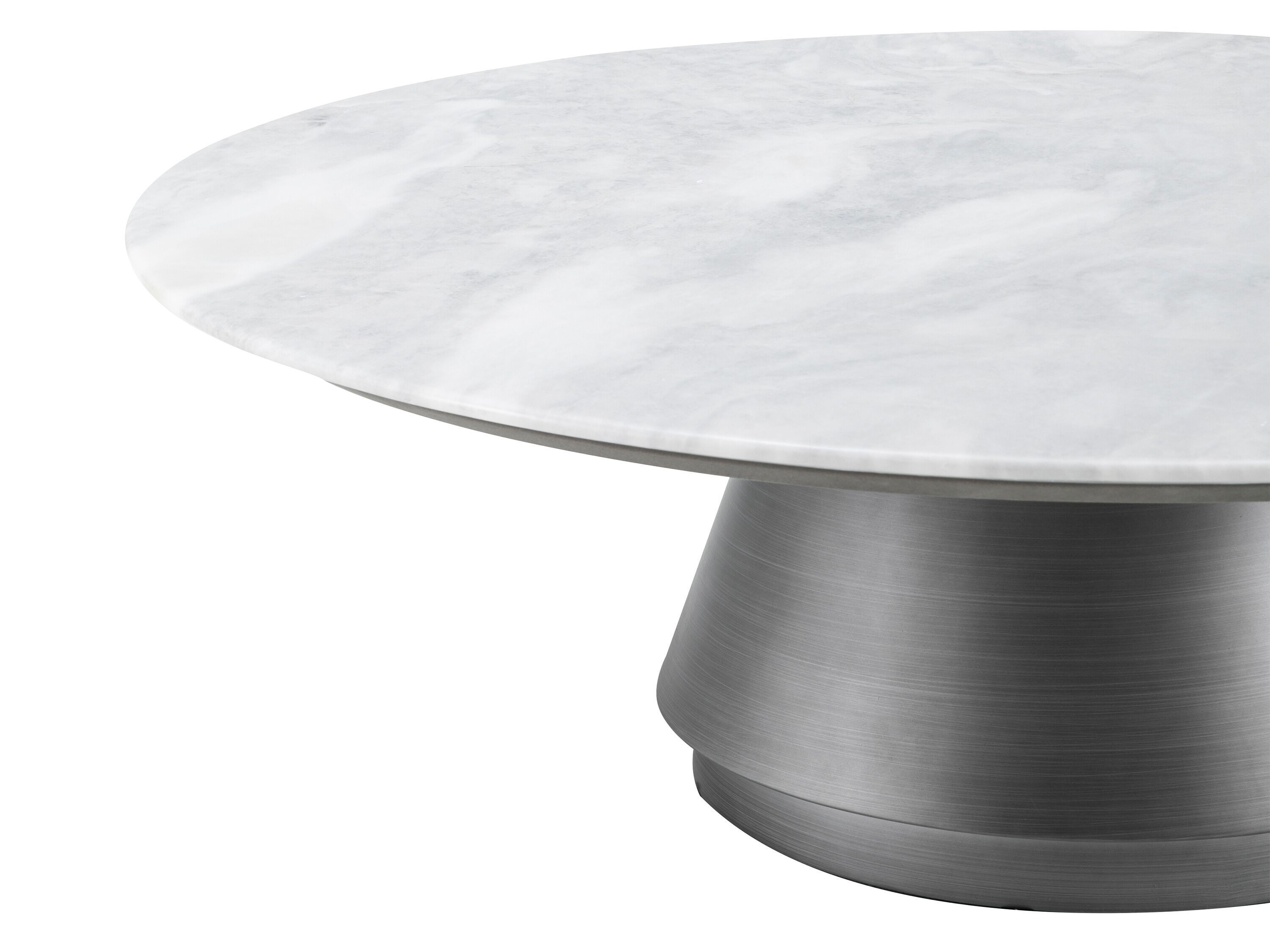 Круглый журнальный столик из мрамора и нержавеющей стали с центральным основанием CAMPO DE' FIORI ASCT703 ARCH-00114180 - Вид №2