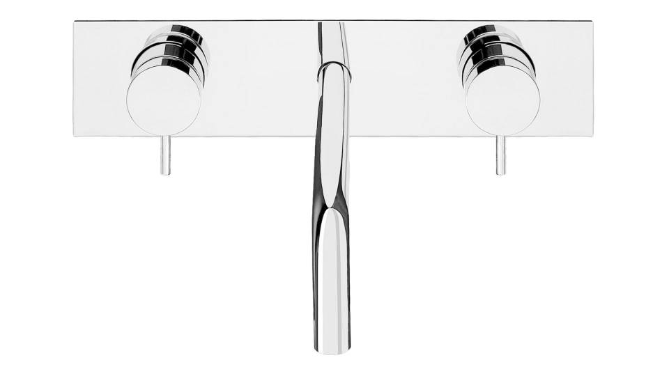 T1.161.3F Смеситель для раковинины настенный с автоматическим клапаном Waterrevolution Line FLOW Water Evolution  - Вид №1