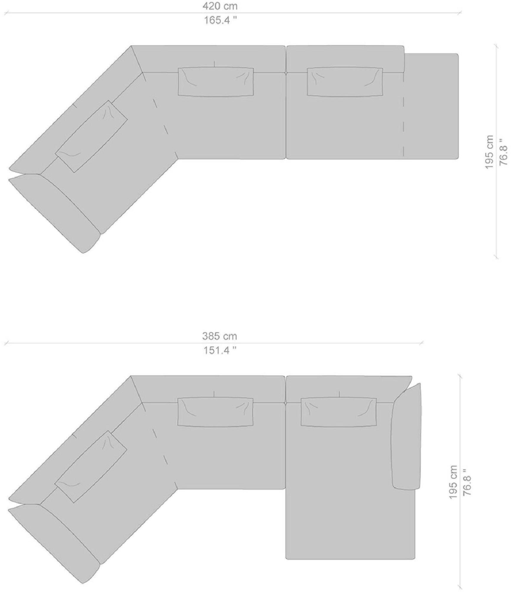 Cassina Модульный модульный диван со съемным чехлом Sengu sun-id-1463927 - Вид №17
