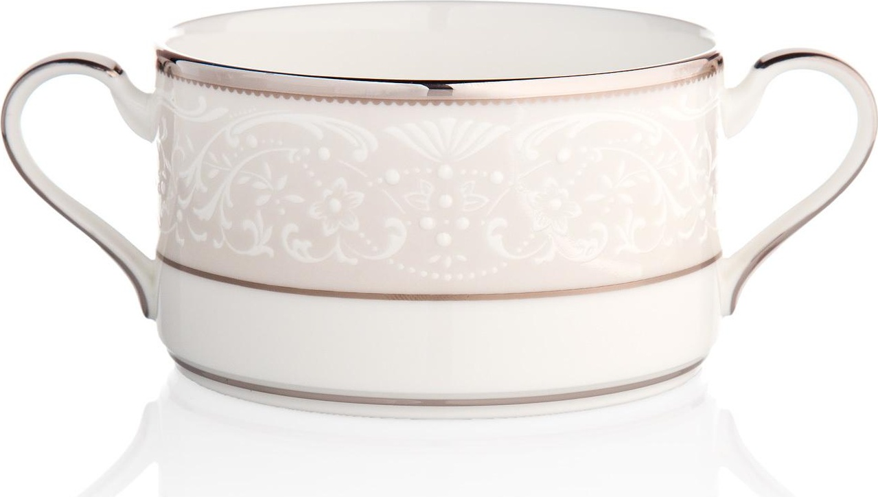 32195 Noritake Чашка суповая Noritake "Серебряный дворец" 210мл Фарфор костяной 
