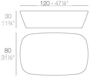 VONDOM Садовый стол при слабом освещении Sabinas sun-id-1473925 - Вид №6