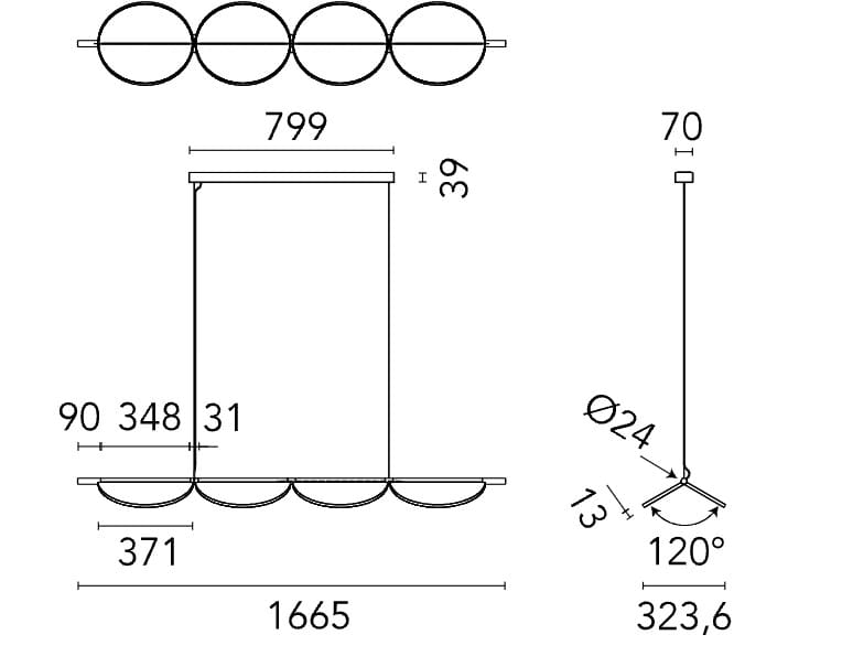 Регулируемая алюминиевая подвесная лампа Flos Almendra ARCH-00004925 - Вид №6