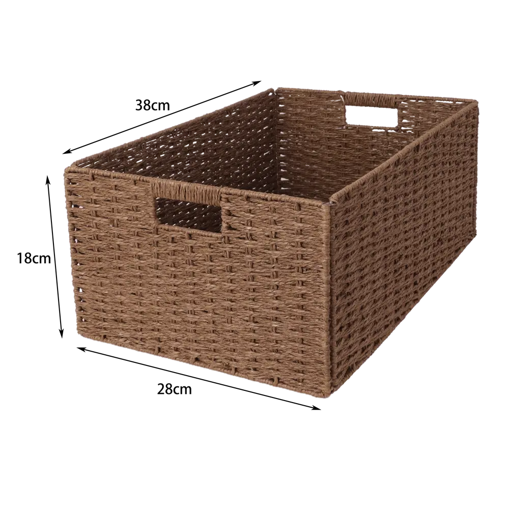 Корзина Konsensa 38x28x18 см бумага цвет коричневый STLM-2004862