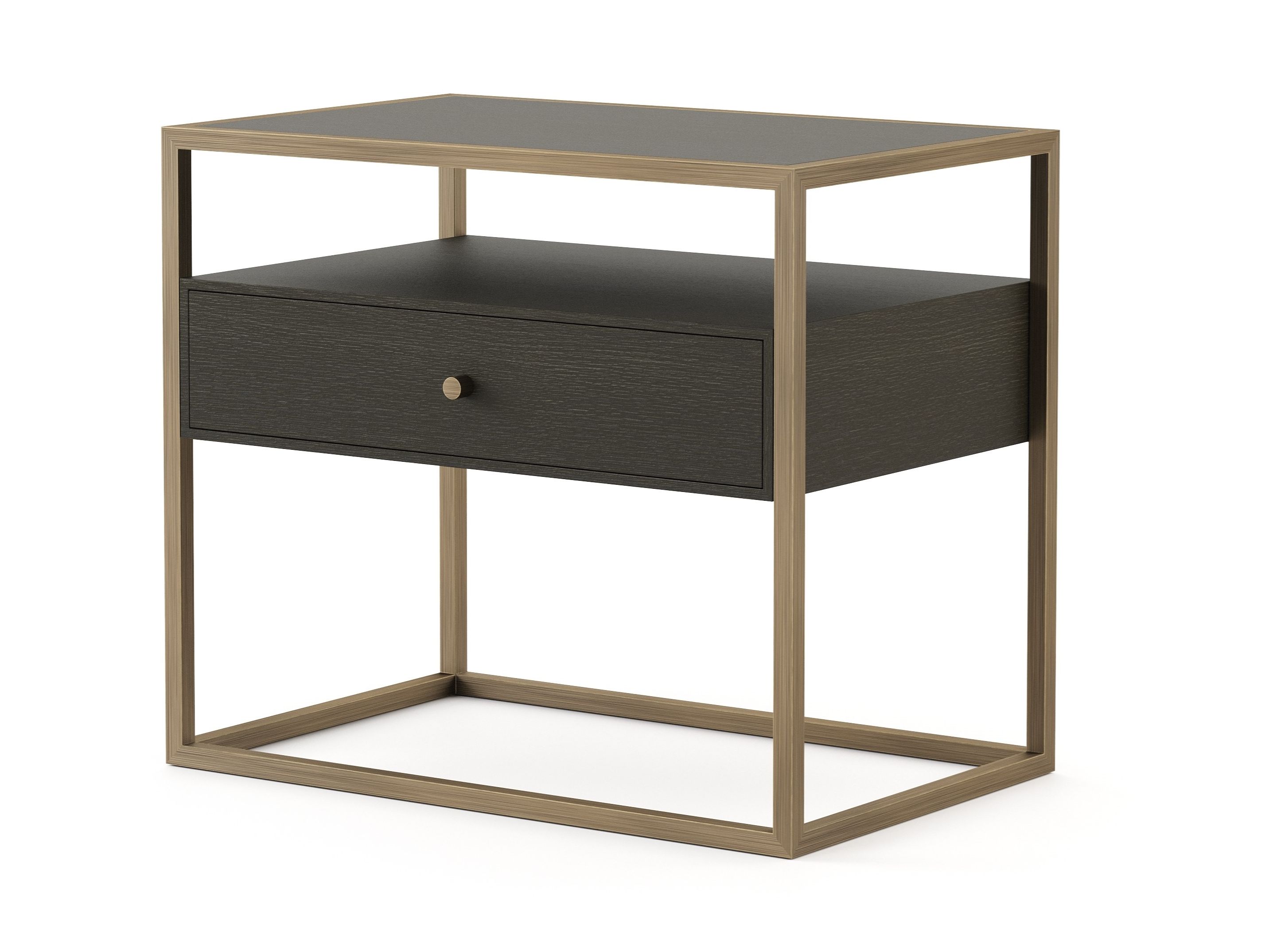 Прямоугольная прикроватная тумбочка из шпона с ящиками Stylish Club мост ARCH-00103665 - Вид №17