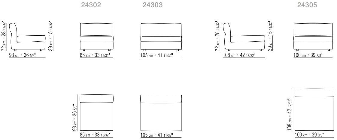 Flexform 3-х местный модульный диван из ткани Newbridge sun-id-1352857 - Вид №4