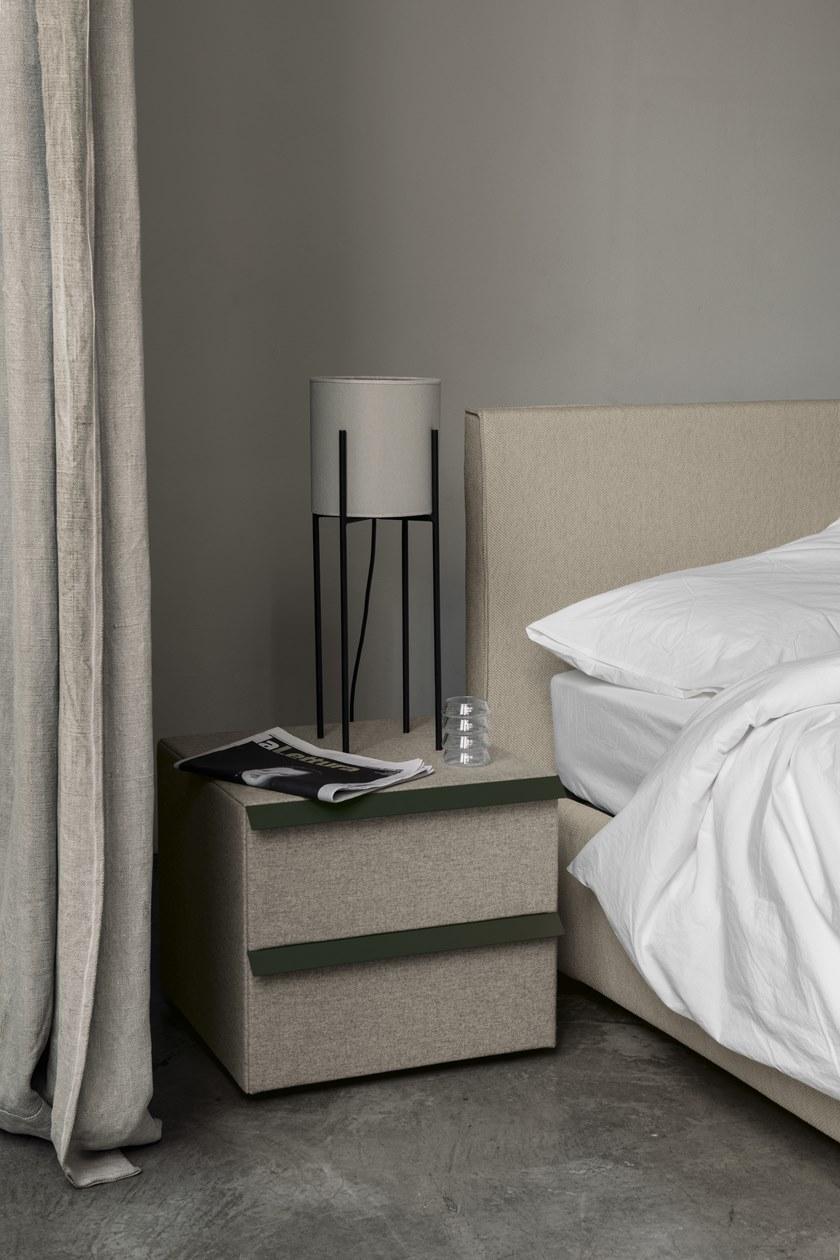 Bolzan Letti Прямоугольная тумбочка обтянутая тканью с ящиками Oikos sun-id-1500925 - Вид №1