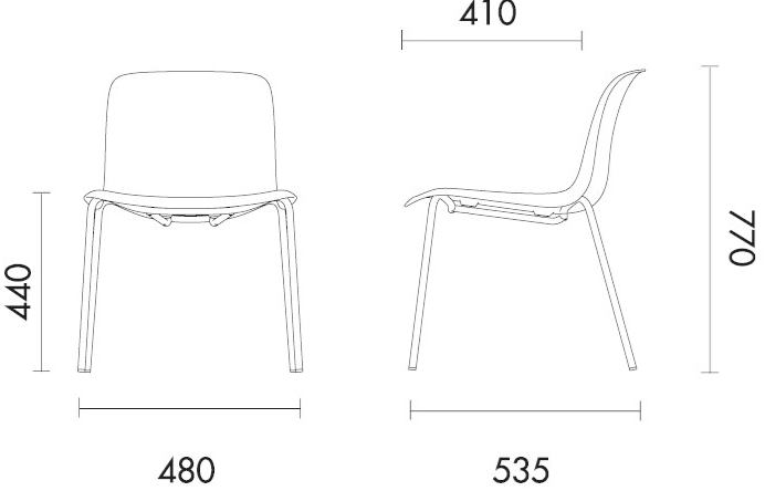 Grado Design Стул из ткани Every Eve-ch-01u - Вид №1