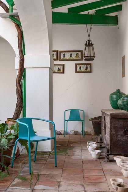 iSimar Штабелируемый алюминиевый стул с подлокотниками  7210  - Вид №5