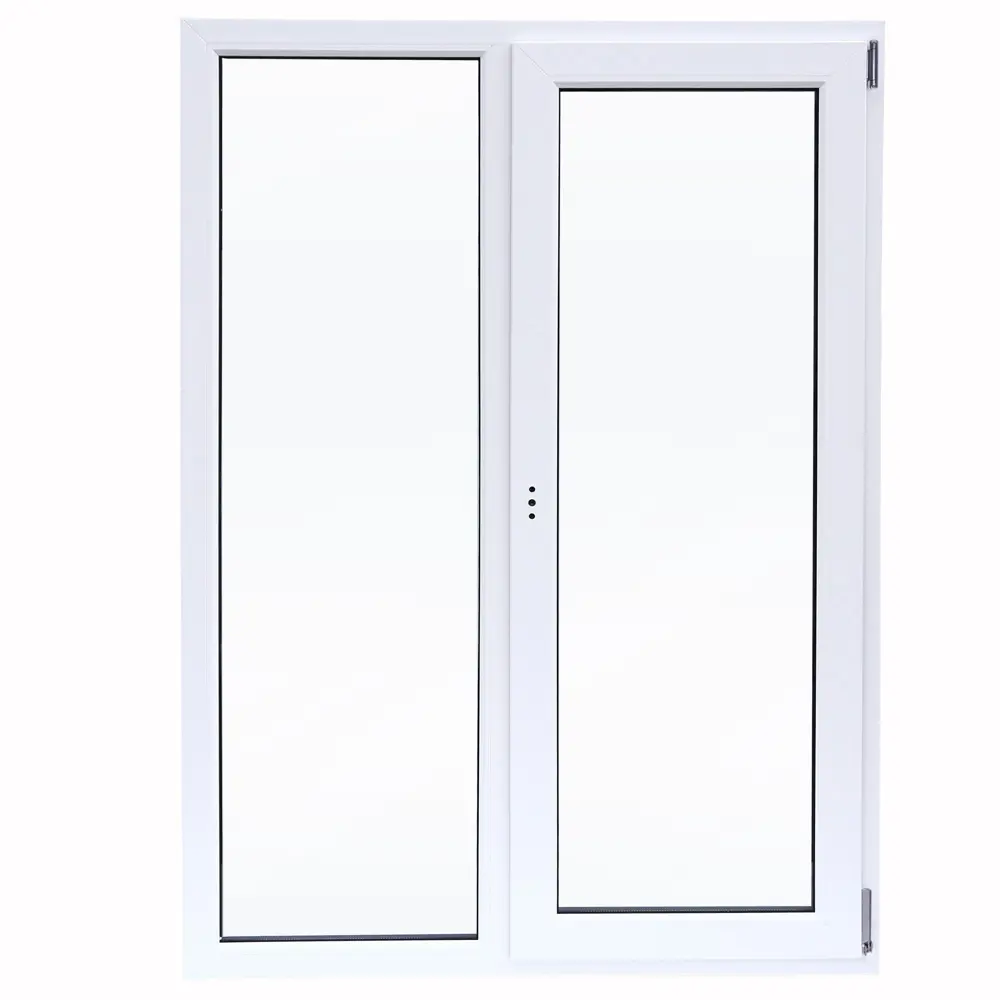 Пластиковое окно ПВХ Deceuninck двустворчатое 1200x1000 мм (ВхШ) однокамерный стеклопакет белый (с двух сторон) STLM-2085459 - Вид №1