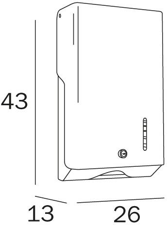 INDA® Диспенсер для бумажных полотенец Hotellerie Av4290 - Вид №1