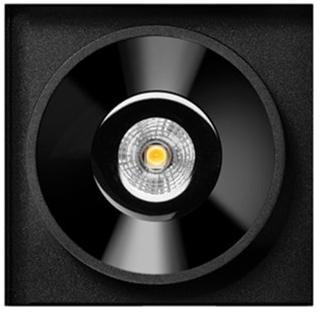 Arkoslight Встраиваемый алюминиевый светодиодный светильник Black foster sun-id-1420065 - Вид №1