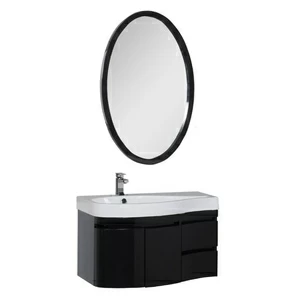 Комплект мебели Aquanet Сопрано 95 L черный (2 дверцы 2 ящика)