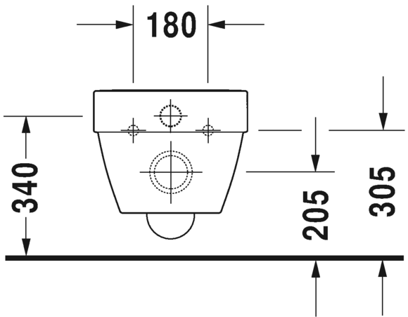 2525092000 Подвесной унитаз настенный Белый Duravit Vero Air Германия - Вид №4