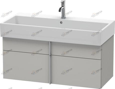 VA650800707 Vero Air Тумбочка подвесная Бетонно-серый матовый декор Duravit