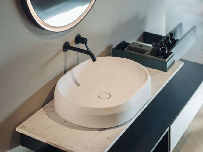 Овальная столешница из Cristalplant® In Stock Agape ARCH-00144137