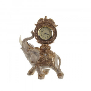 265838 Часы настольные декоративные "Слон" 18 х 9.5 х 26 см РЕМЕКО