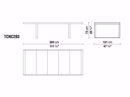 Садовый стол с керамогранитной столешницей B&B Italia Outdoor Canasta ' 13 ARCH-00122435 - Вид №4
