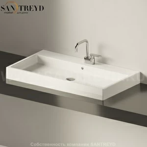 5051INC9016 Накладная раковина на столешницу  прямоугольная Ceramica Flaminia Acquagrande