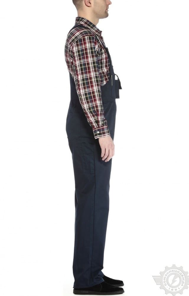 65632 Полукомбинезон "Эксперт-2" темно-синий  Летняя спецодежда  размер 48-50/182-188  - Вид №4