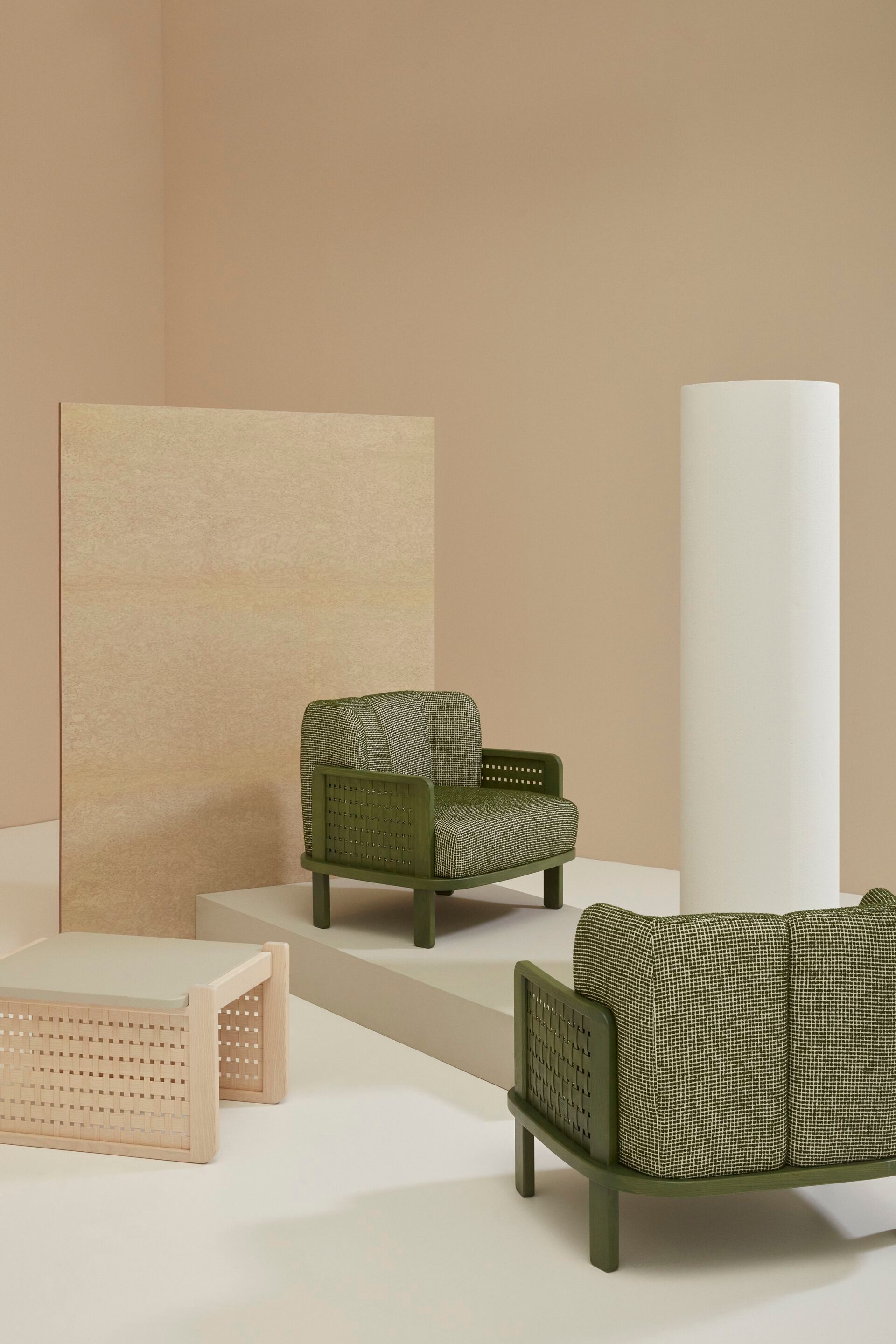 Кресло из ясеня с подлокотниками Billiani Raquette ARCH-00013228 - Вид №2