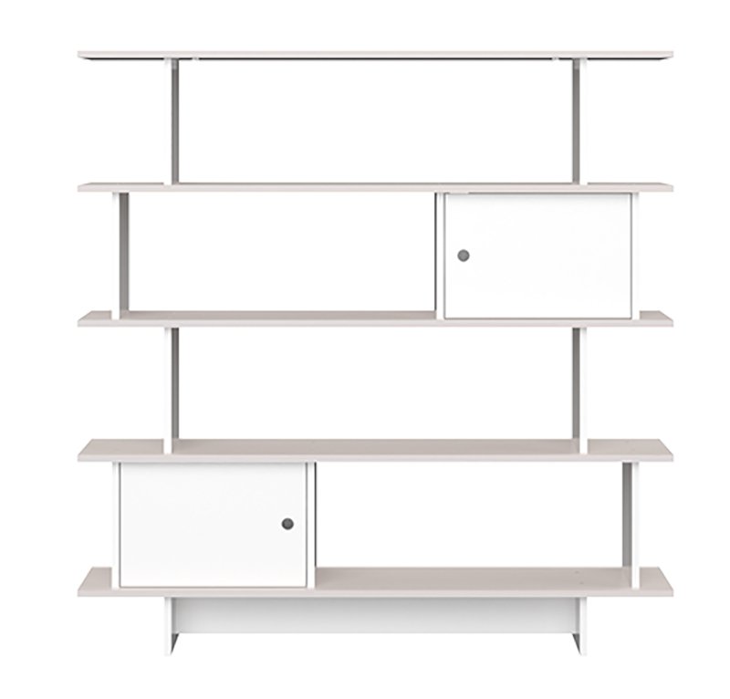 Стеллаж открытый с двумя дверцами 146 см Line L белый ELLIPSE ELLIPSE LINE 257705 Белый Santreyd  - Вид №2