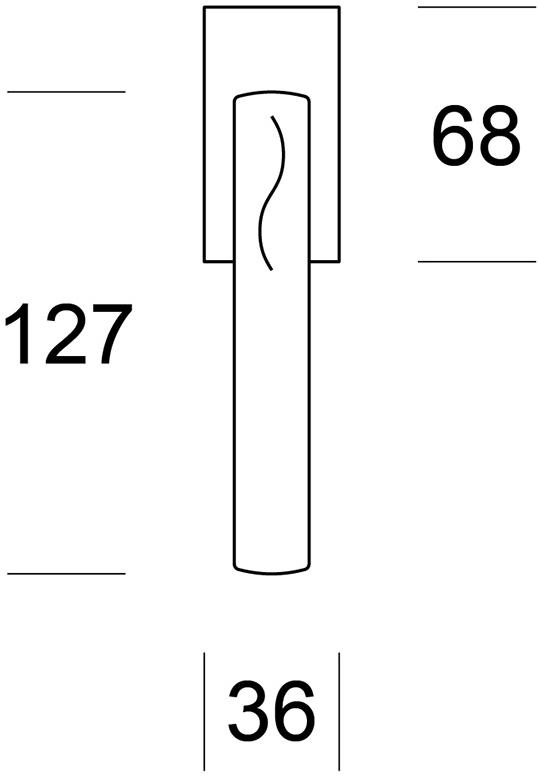 Ento Оконная ручка из латуни dk Sand sq 6178 - Вид №1