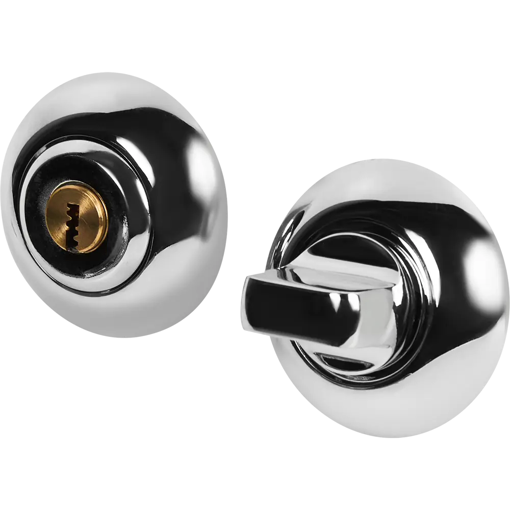 Фиксатор с замком Armex Megapolis WC-K-0803-CR, ЦАМ, цвет хром 85840449 STLM-2114548 