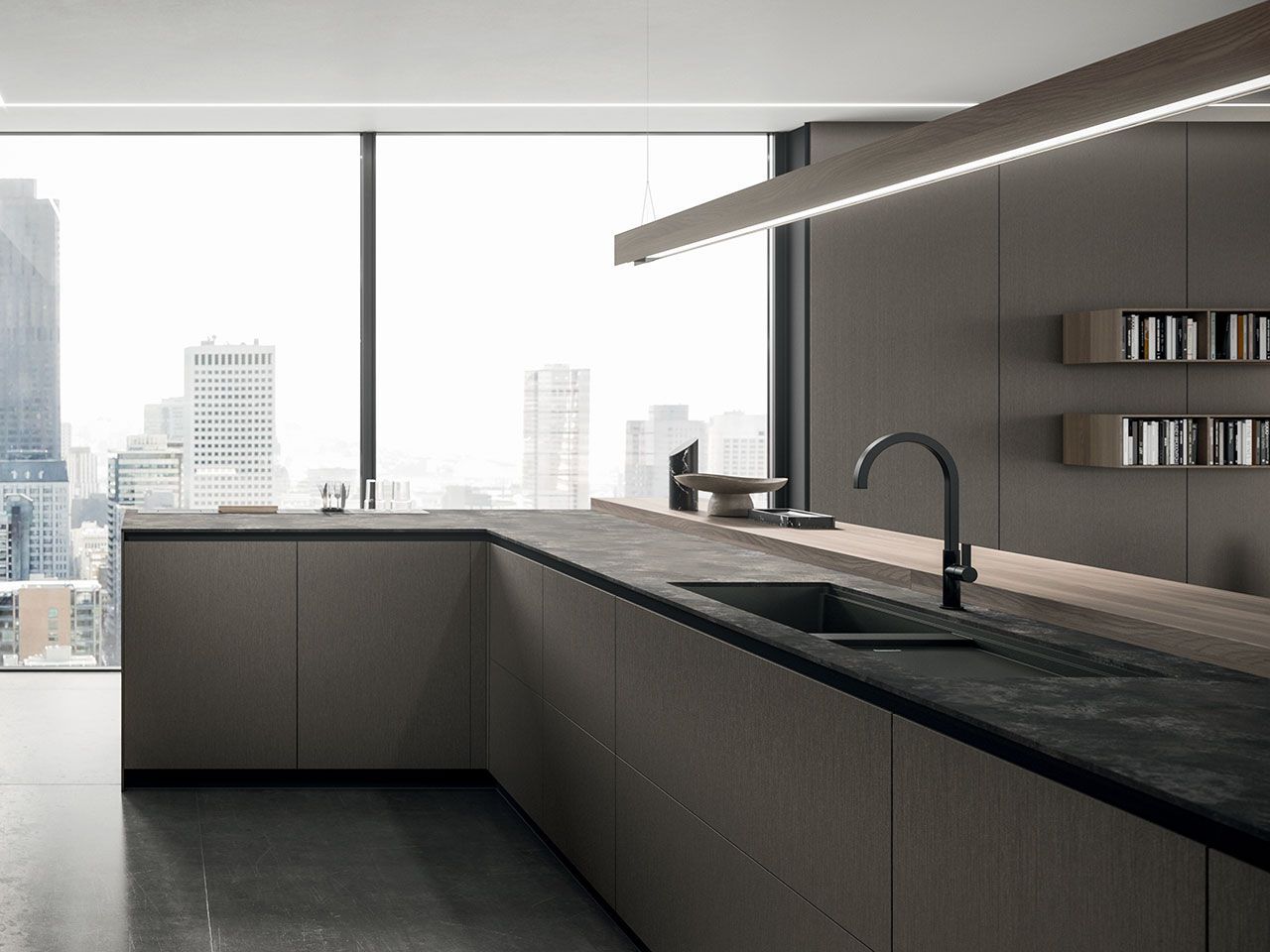 Встроенная кухня с полуостровом Arrital Ak_Project ARCH-00032864 - Вид №3
