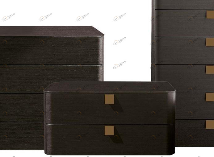 JESSE Прямоугольная тумбочка из дерева с ящиками Defilé sun-id-1516125