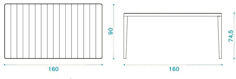 Ethimo Прямоугольный садовый стол из тика Laren sun-id-1463541 - Вид №5