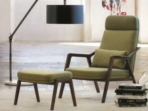 Porada Кресло из ткани с высокой спинкой Iron