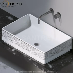 L620460P Накладная раковина на столешницу  прямоугольная A. e T. Italia Fly