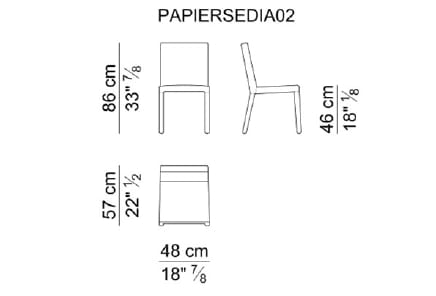 Кожаный стул i 4 Mariani Papier ARCH-00033303 - Вид №5