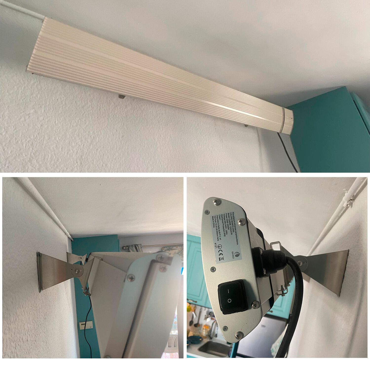 Инфракрасный обогреватель из стеклокерамики и алюминия SINED CALORE 1500 ARCH-00137200 - Вид №3