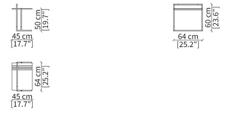 Сервировочный столик из керамогранита Frigerio Кевин ARCH-00053103 - Вид №3