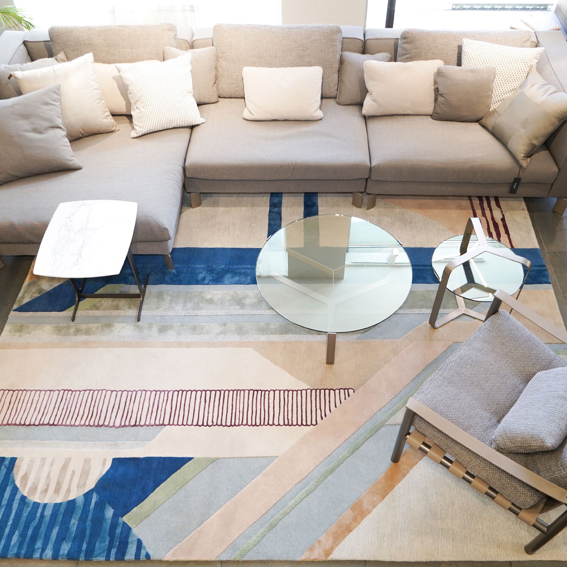 Прямоугольный ковер ручной работы Tapis Rouge абстракция ARCH-00096896 - Вид №2