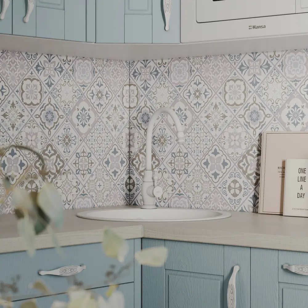 Кухонный фасад Delinia ID Томари 44.7×76.5 см голубой МДФ 82011012 STLM-0017389 - Вид №8