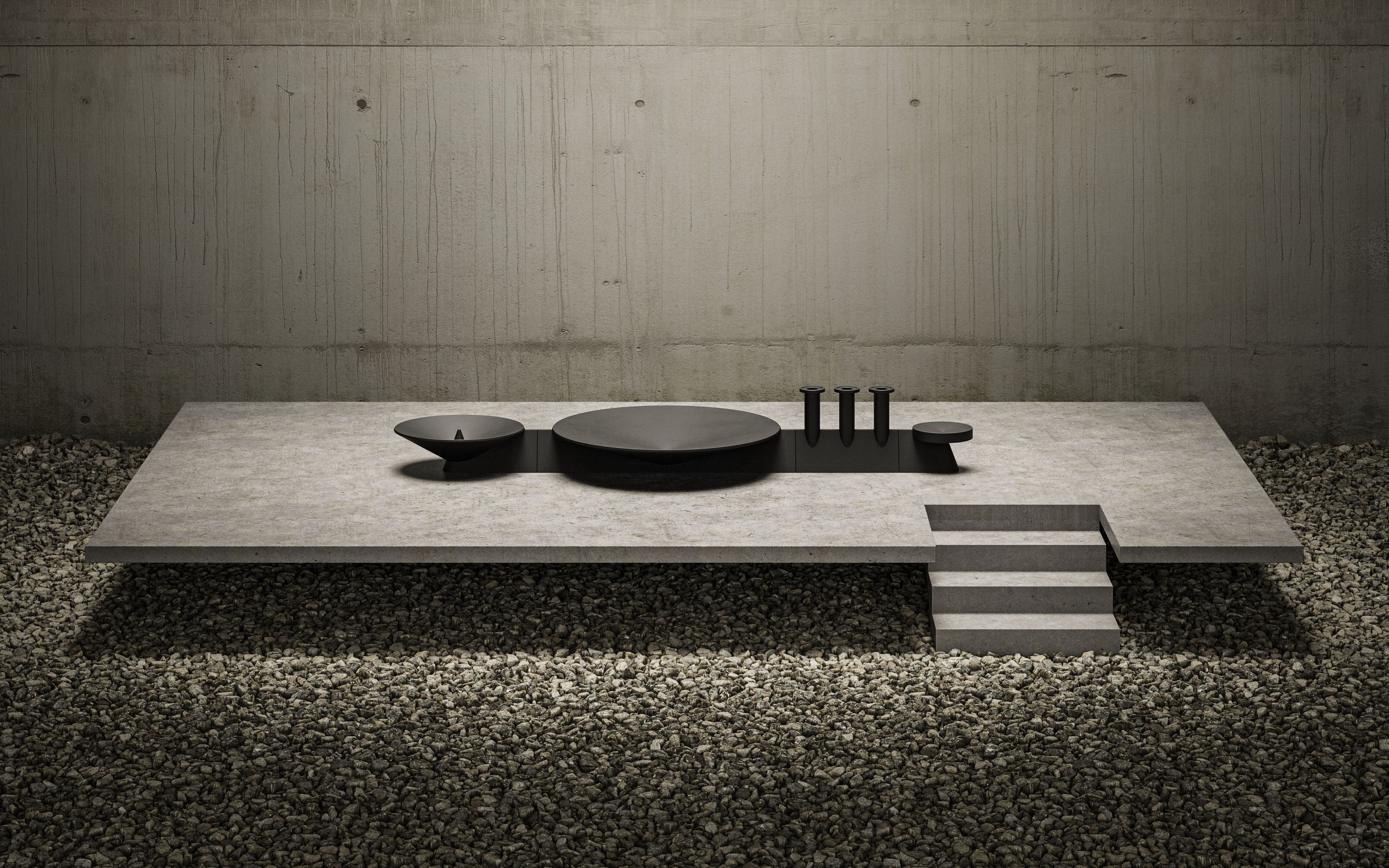 Бетонный подсвечник / лоток PULKRA Compage ARCH-00041444 - Вид №7