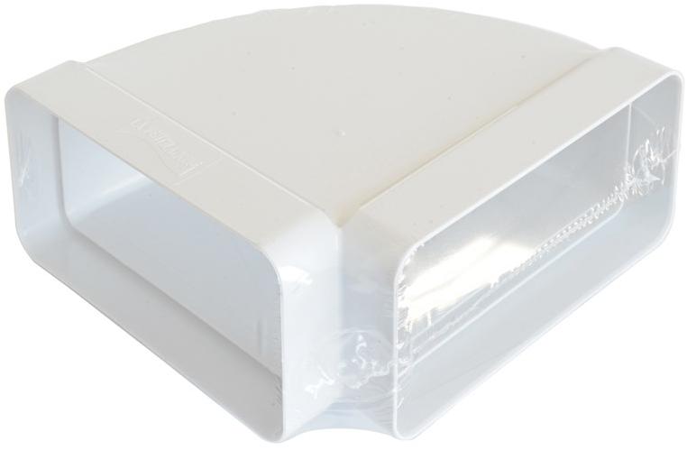 First Corporation Горизонтальный изгиб в абс для прямоугольной трубы La ventilazione Cco126b - Вид №1