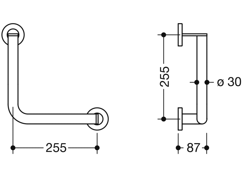 900.22.13040 угловая ручка HEWI System 900 - Вид №1