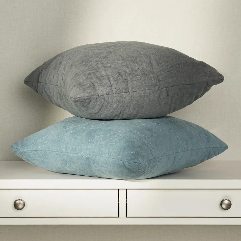 Подушка декоративная Linen Way 43x43 см цвет серебристый 85295347 STLM-2045206  - Вид №6