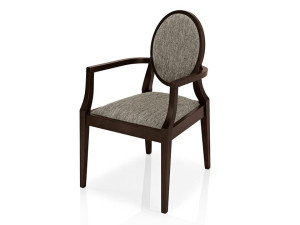 Тканевый стул с подлокотниками