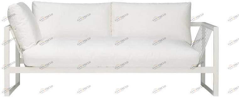 Andreu World 3-местный садовый диван в современном стиле из стали для контрактного использования Sand Sf4325