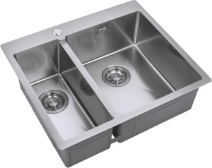 Мойка кухоная ZorG Light ZL R 590-2-510-R из нержавеющей стали, сталь