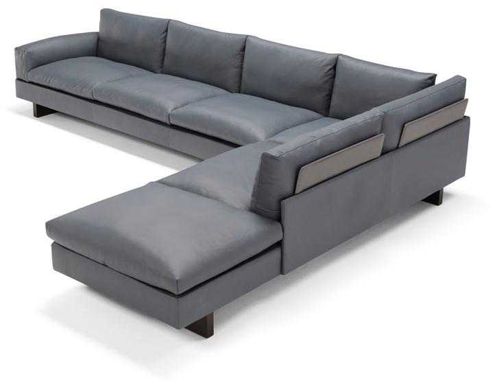 AMURA Угловой диван кожаный на 4 места Tau Am006.339+294 - Вид №3