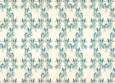 00546 Дизайнерская бумага 21 x 29.7 см СК "Голубые райские птички мини" Чип-Арт 